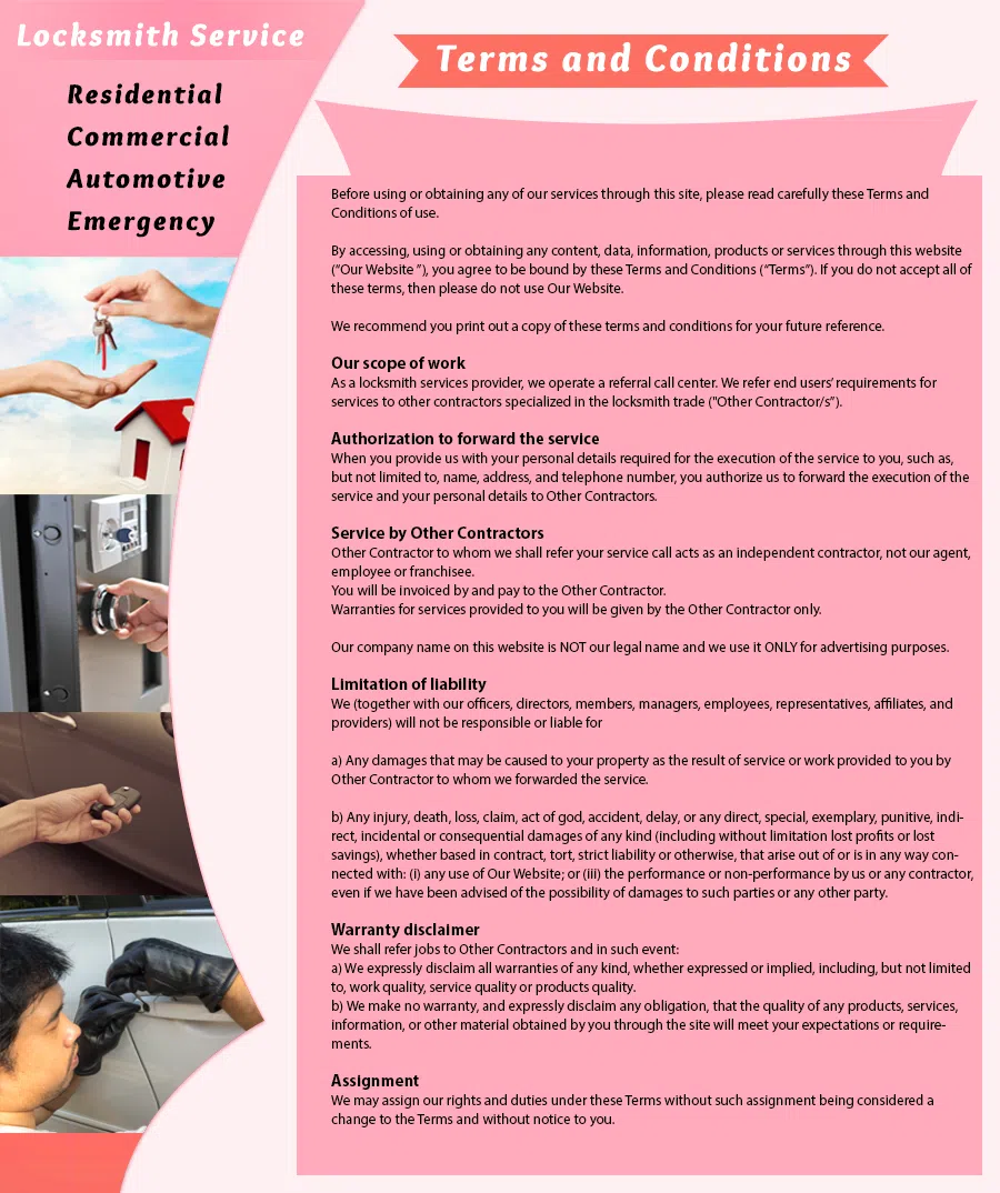 Galaxy Locksmith Store Brighton, CO 303-928-2667 - TermsAndCondition-1